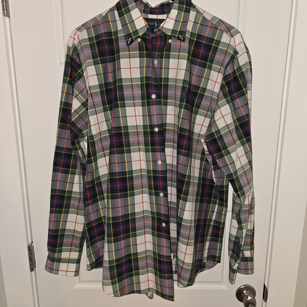 Ralph Lauren Men's Colorful Plaid Button-Down Shirt